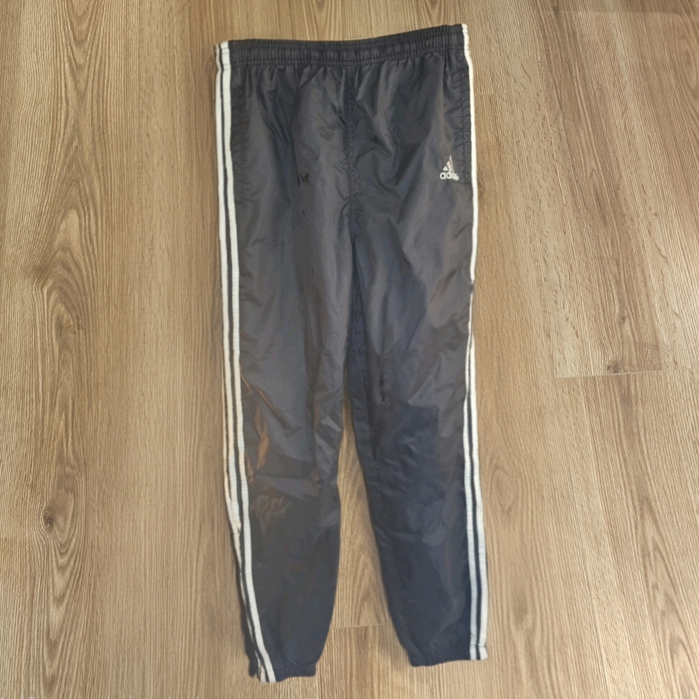 Vintage Y2K Adidas Sweatpants Size Small Black Track Athletic 3 Stripes